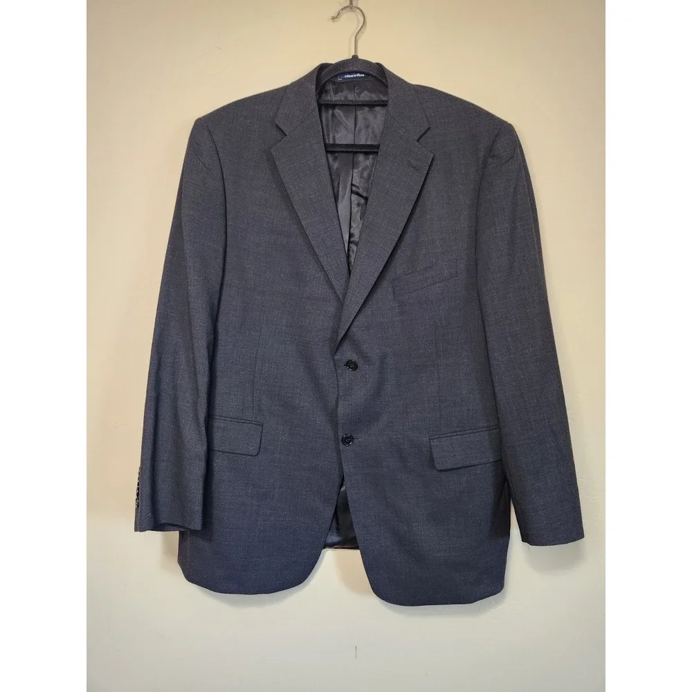 Roundtree and Yorke Suit Jacket Blazer Mens Size‎ 42 Black